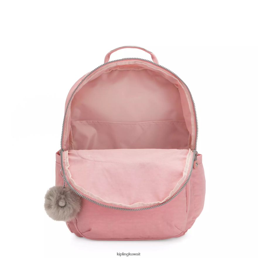 Kipling حقيبة كمبيوتر محمول كبيرة جدًا مقاس 17 بوصة من سيول نحيف روز الزفاف ZR2RH451 حقائب ظهر للكمبيوتر المحمول