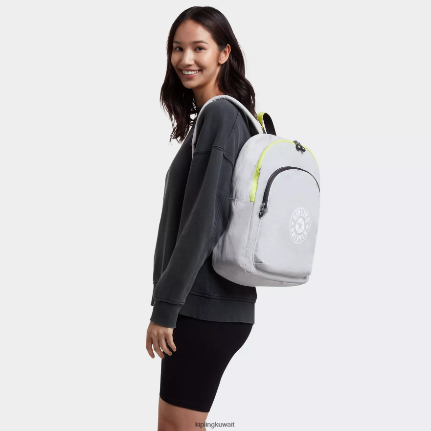 Kipling كورتيس حقيبة كمبيوتر محمول كبيرة 17 بوصة نحيف رمادي الهواء ZR2RH485 حقائب ظهر للكمبيوتر المحمول