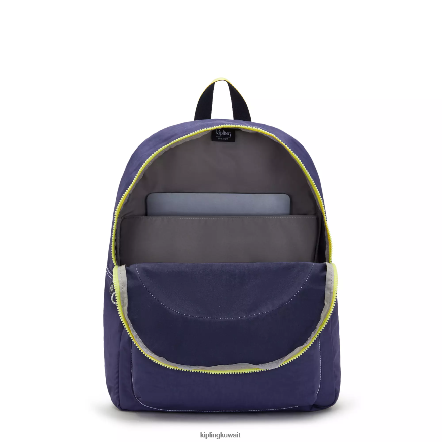 Kipling كورتيس حقيبة كمبيوتر محمول كبيرة 17 بوصة نحيف في نهاية المطاف البحرية ZR2RH486 حقائب ظهر للكمبيوتر المحمول