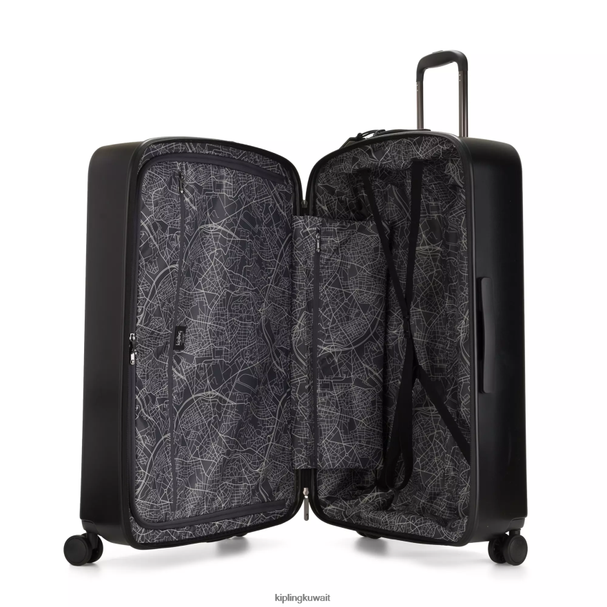 Kipling فضول كبير 4 عجلات المتداول الأمتعة نحيف نوير أسود ZR2RH524 الأمتعة المتداول