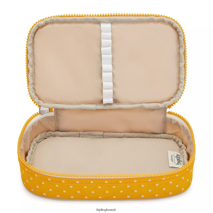 Kipling 50 علبة مطبوعة نحيف لينة نقطة صفراء ZR2RH594 أقلام وأقلام رصاص
