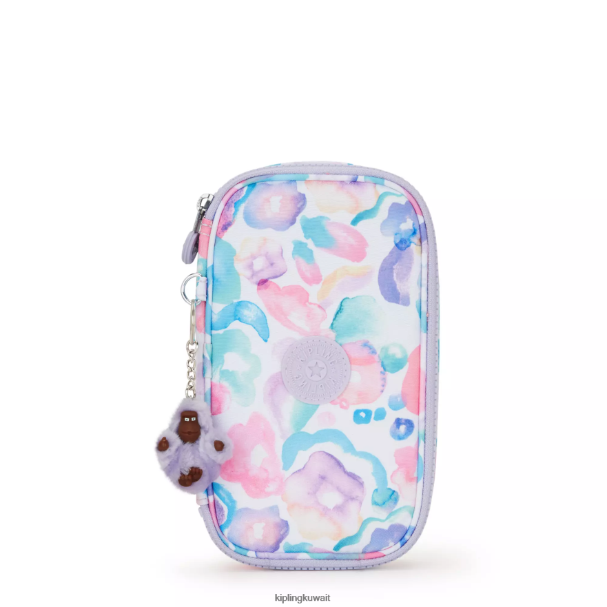 Kipling 50 علبة مطبوعة نحيف زهور أكوا ZR2RH595 أقلام وأقلام رصاص