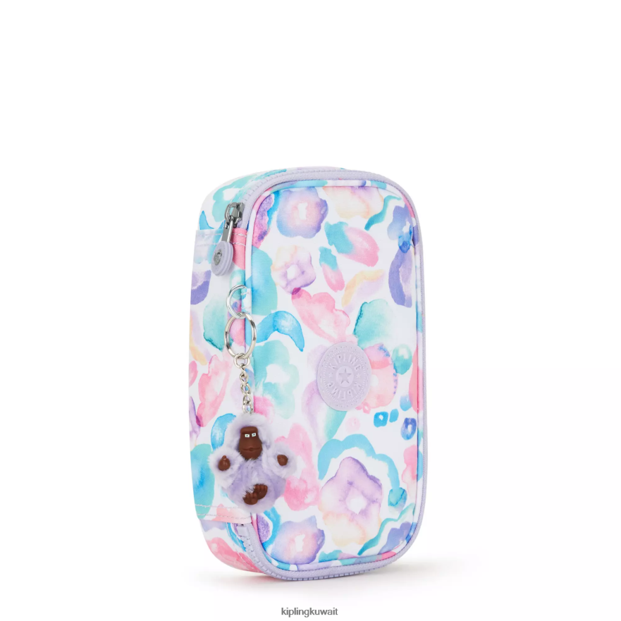 Kipling 50 علبة مطبوعة نحيف زهور أكوا ZR2RH595 أقلام وأقلام رصاص