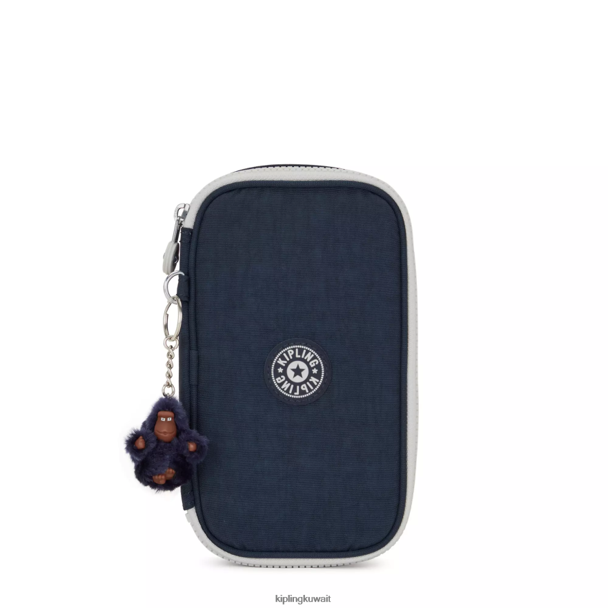 Kipling 50 علبة اقلام نحيف أزرق رمادي حقيقي ZR2RH598 أقلام وأقلام رصاص