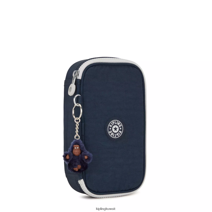 Kipling 50 علبة اقلام نحيف أزرق رمادي حقيقي ZR2RH598 أقلام وأقلام رصاص