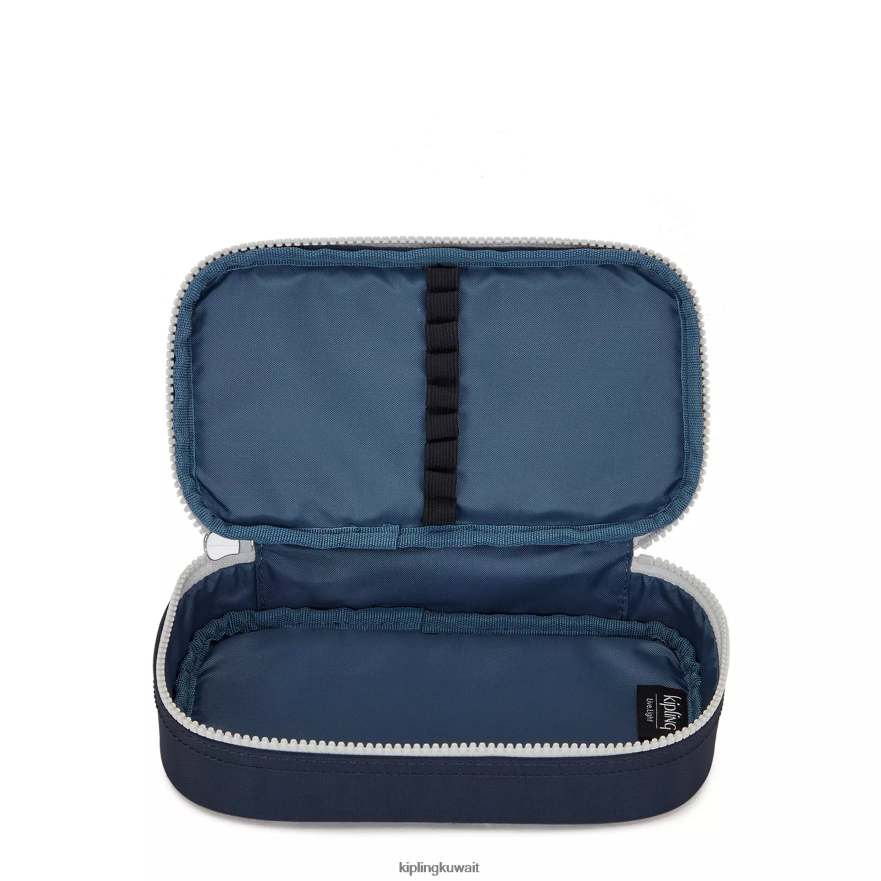 Kipling 50 علبة اقلام نحيف أزرق رمادي حقيقي ZR2RH598 أقلام وأقلام رصاص