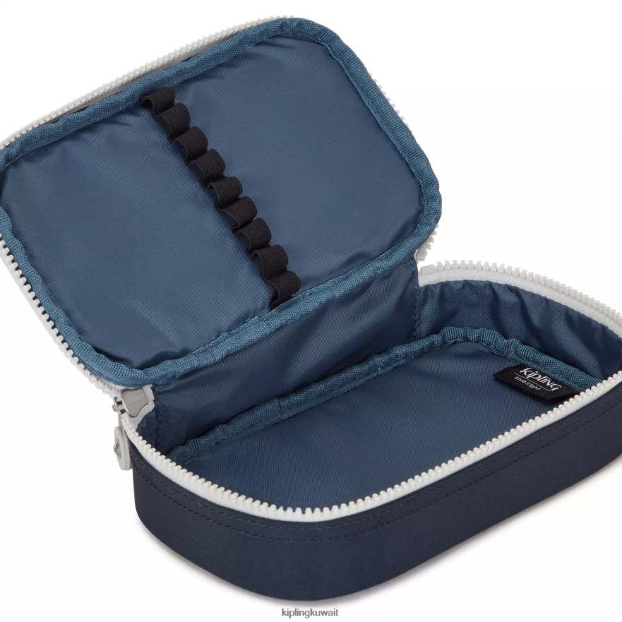 Kipling 50 علبة اقلام نحيف أزرق رمادي حقيقي ZR2RH598 أقلام وأقلام رصاص