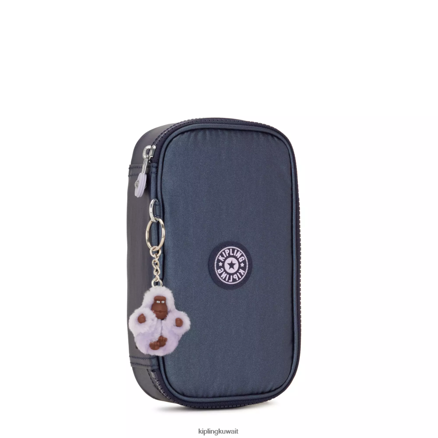 Kipling 50 علبة اقلام معدنية نحيف الأدميرال الأزرق ZR2RH599 أقلام وأقلام رصاص