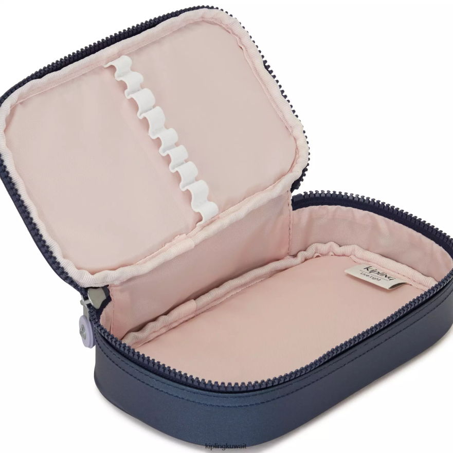 Kipling 50 علبة اقلام معدنية نحيف الأدميرال الأزرق ZR2RH599 أقلام وأقلام رصاص