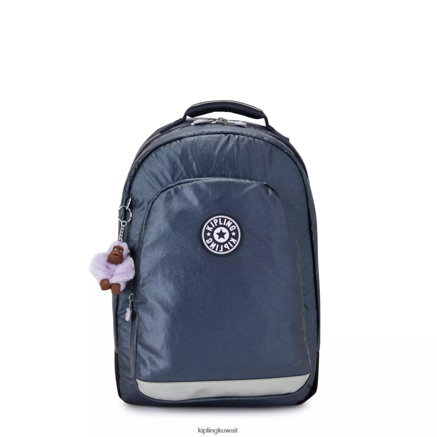 Kipling حقيبة ظهر للكمبيوتر المحمول من فئة Class Room Metallic 17 بوصة نحيف الأدميرال الأزرق ZR2RH477 حقائب ظهر للكمبيوتر المحمول