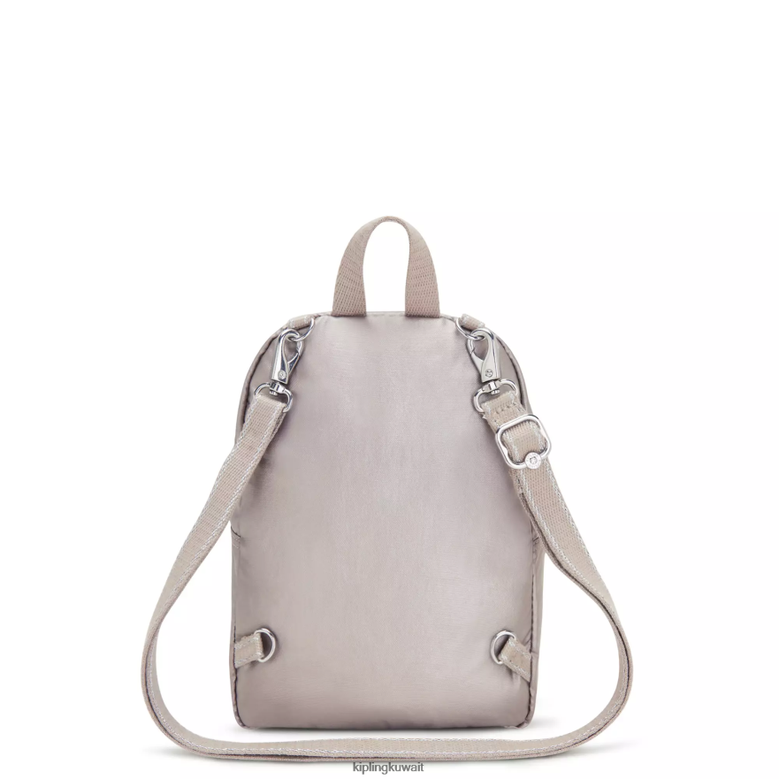 Kipling حقيبة ظهر Curtis صغيرة معدنية قابلة للتحويل نحيف توهج معدني ZR2RH397 حقائب ظهر الموضة