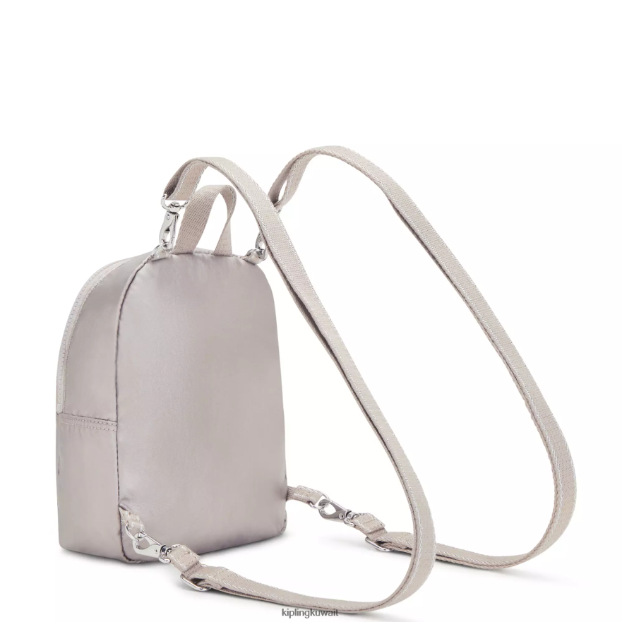 Kipling حقيبة ظهر Curtis صغيرة معدنية قابلة للتحويل نحيف توهج معدني ZR2RH397 حقائب ظهر الموضة