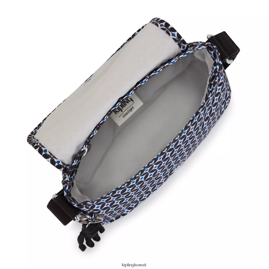 Kipling حقيبة كروس صغيرة بطبعة Sabian نحيف بلاط مسود ZR2RH13 أكياس صغيرة