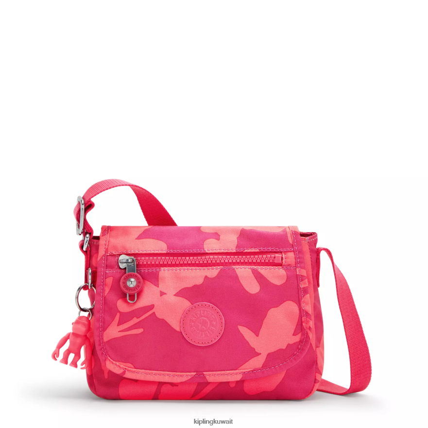 Kipling حقيبة كروس صغيرة بطبعة Sabian نحيف زهرة المرجان ZR2RH9 أكياس صغيرة
