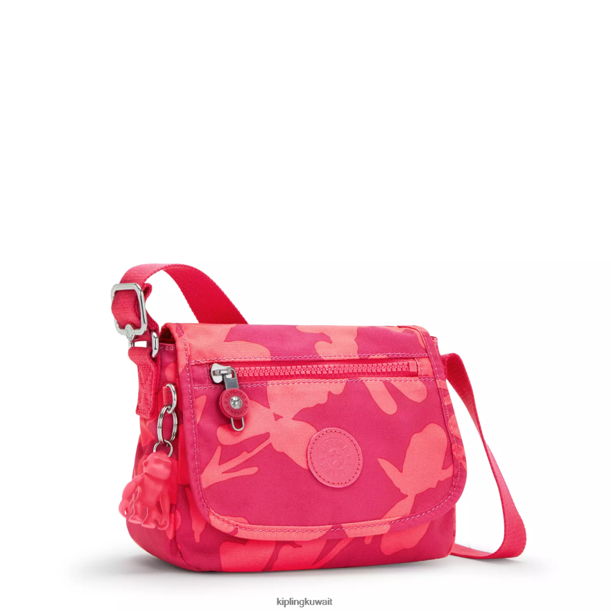 Kipling حقيبة كروس صغيرة بطبعة Sabian نحيف زهرة المرجان ZR2RH9 أكياس صغيرة