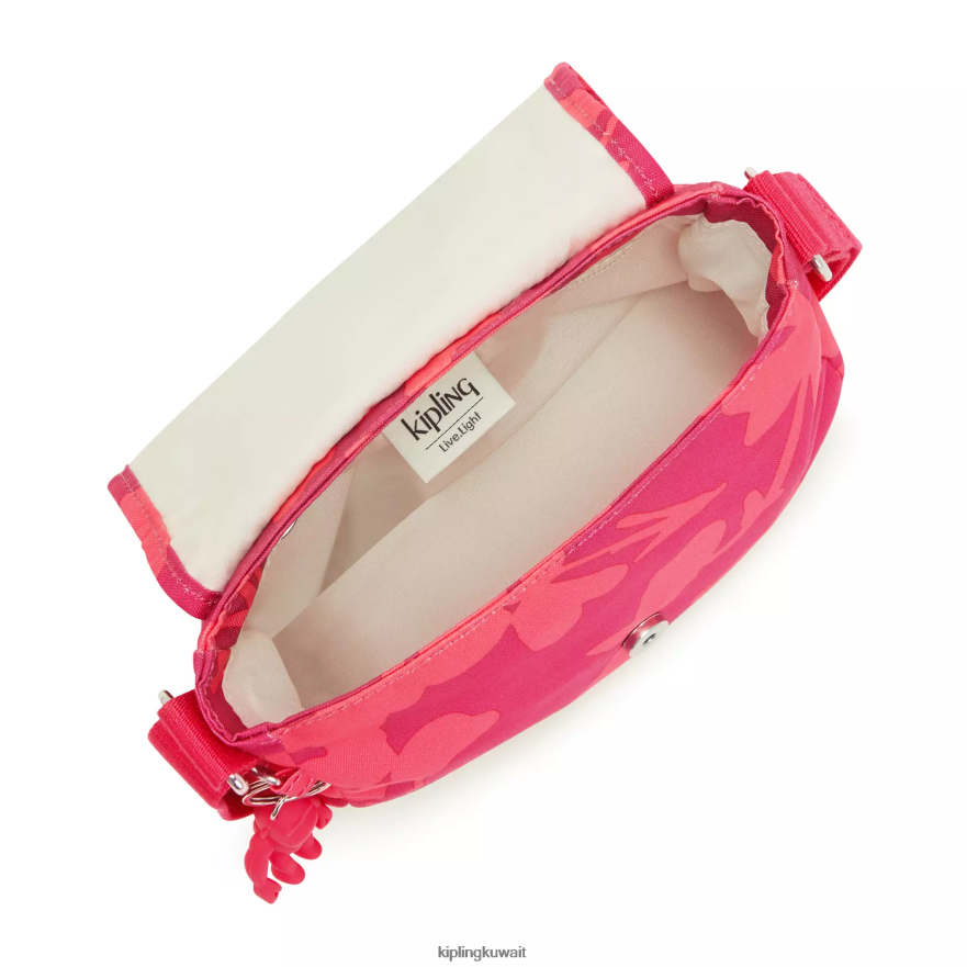 Kipling حقيبة كروس صغيرة بطبعة Sabian نحيف زهرة المرجان ZR2RH9 أكياس صغيرة
