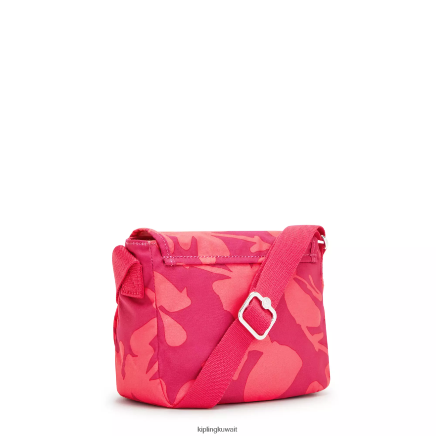 Kipling حقيبة كروس صغيرة بطبعة Sabian نحيف زهرة المرجان ZR2RH9 أكياس صغيرة