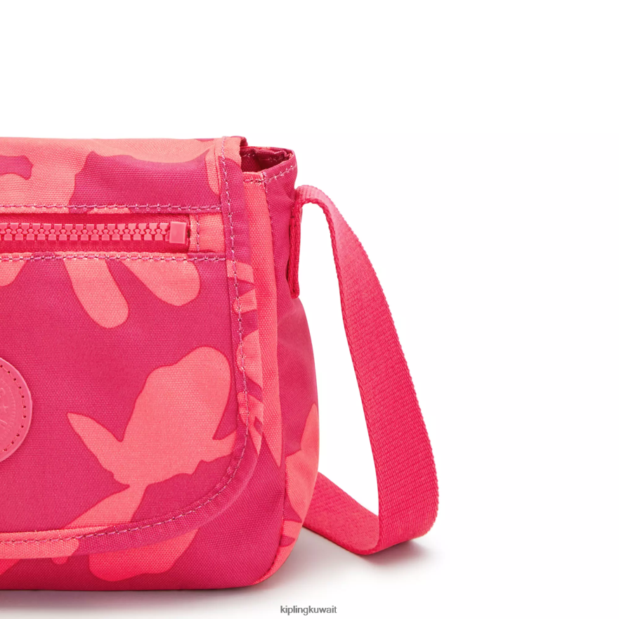 Kipling حقيبة كروس صغيرة بطبعة Sabian نحيف زهرة المرجان ZR2RH9 أكياس صغيرة