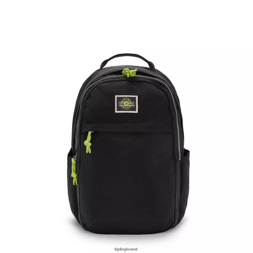 Kipling حقيبة كمبيوتر محمول Xavi مقاس 15 بوصة نحيف الوادي الأسود ZR2RH483 حقائب ظهر للكمبيوتر المحمول