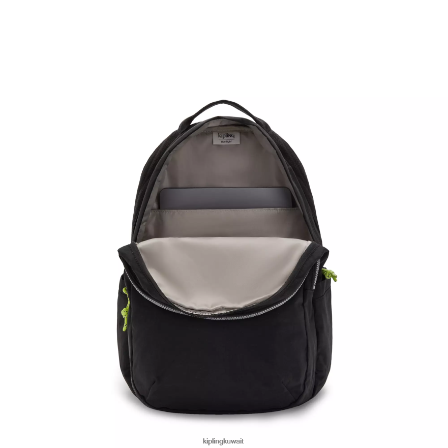 Kipling حقيبة كمبيوتر محمول Xavi مقاس 15 بوصة نحيف الوادي الأسود ZR2RH483 حقائب ظهر للكمبيوتر المحمول