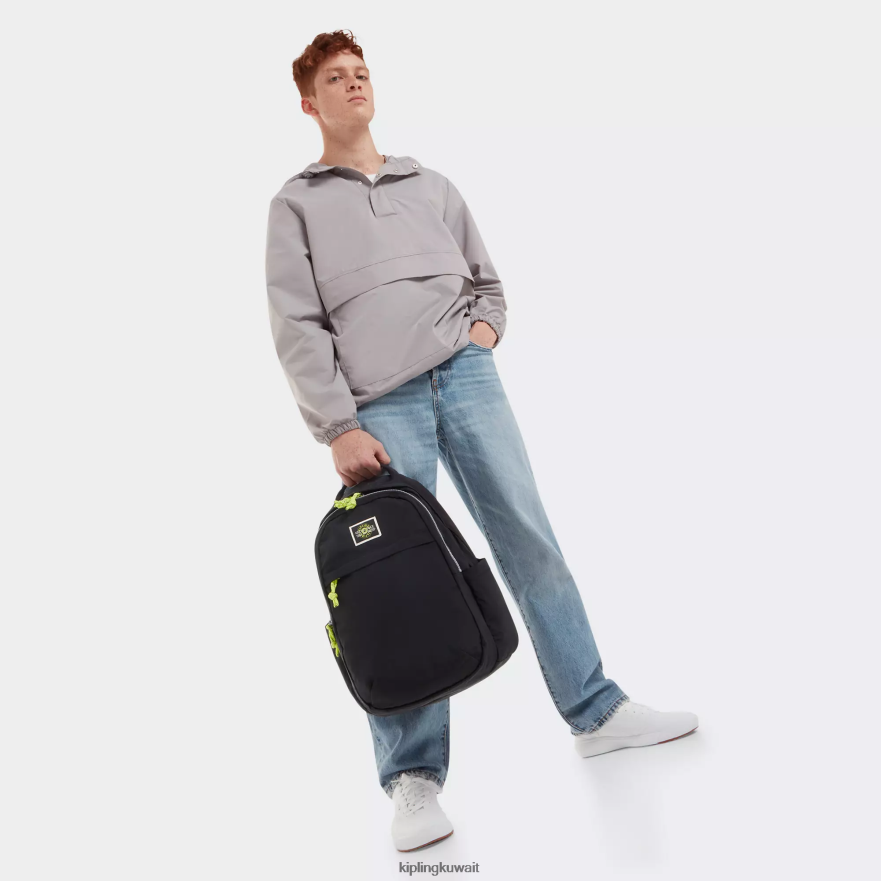 Kipling حقيبة كمبيوتر محمول Xavi مقاس 15 بوصة نحيف الوادي الأسود ZR2RH483 حقائب ظهر للكمبيوتر المحمول