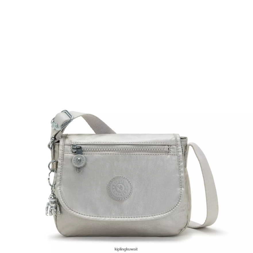 Kipling حقيبة كروس صغيرة معدنية سابيان نحيف لامع لامع ZR2RH100 أكياس صغيرة