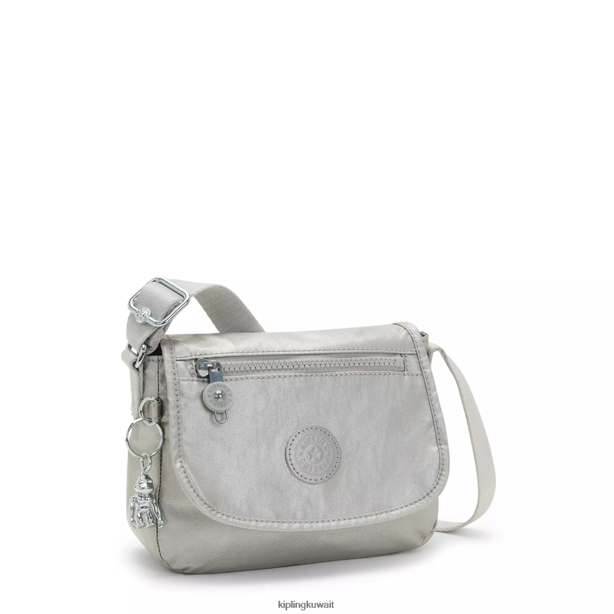Kipling حقيبة كروس صغيرة معدنية سابيان نحيف لامع لامع ZR2RH100 أكياس صغيرة