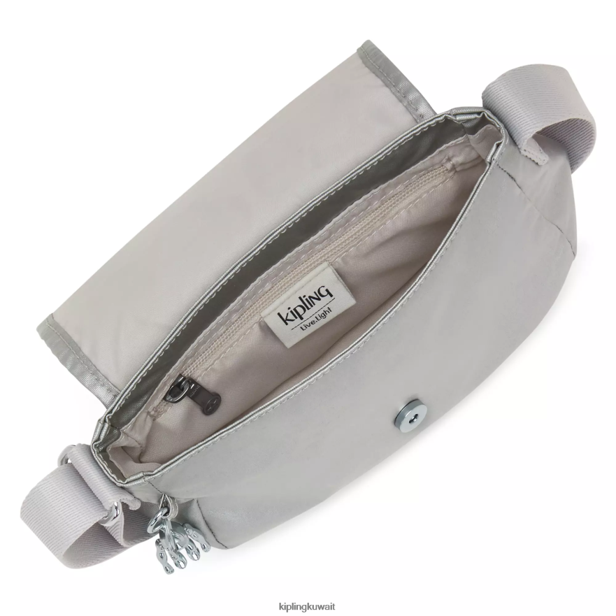 Kipling حقيبة كروس صغيرة معدنية سابيان نحيف لامع لامع ZR2RH100 أكياس صغيرة