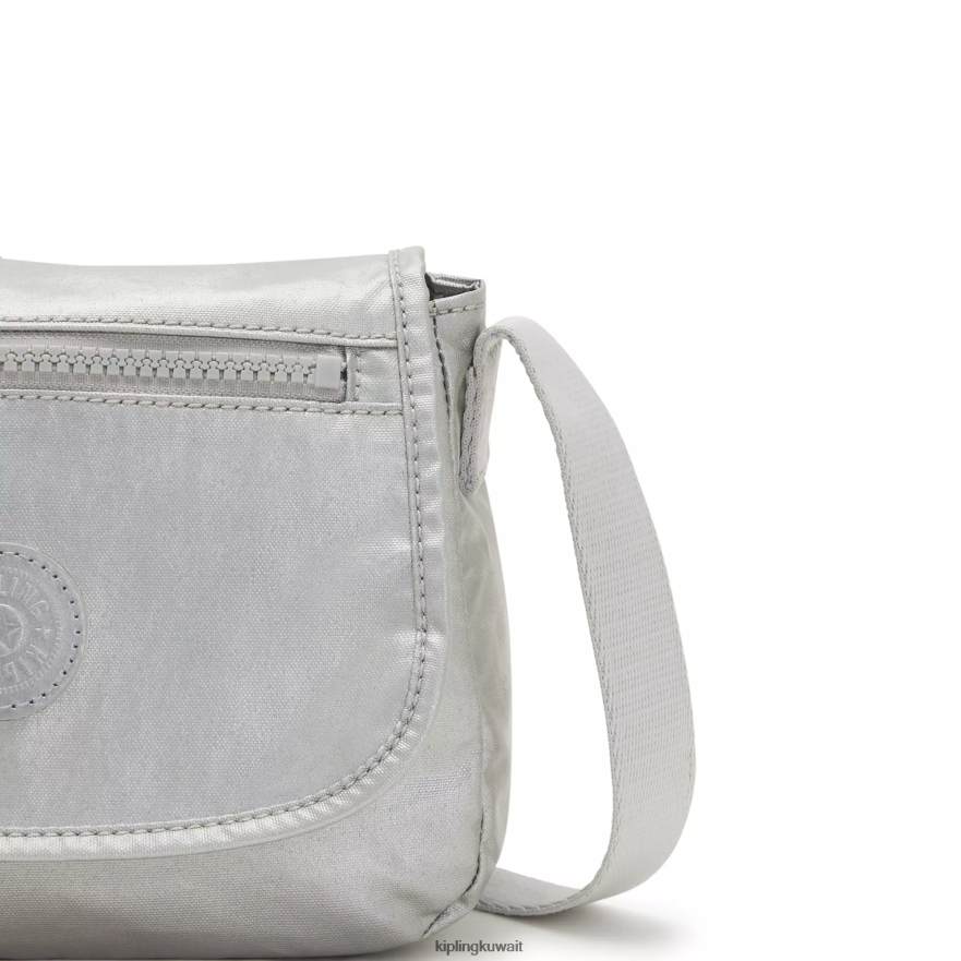 Kipling حقيبة كروس صغيرة معدنية سابيان نحيف لامع لامع ZR2RH100 أكياس صغيرة