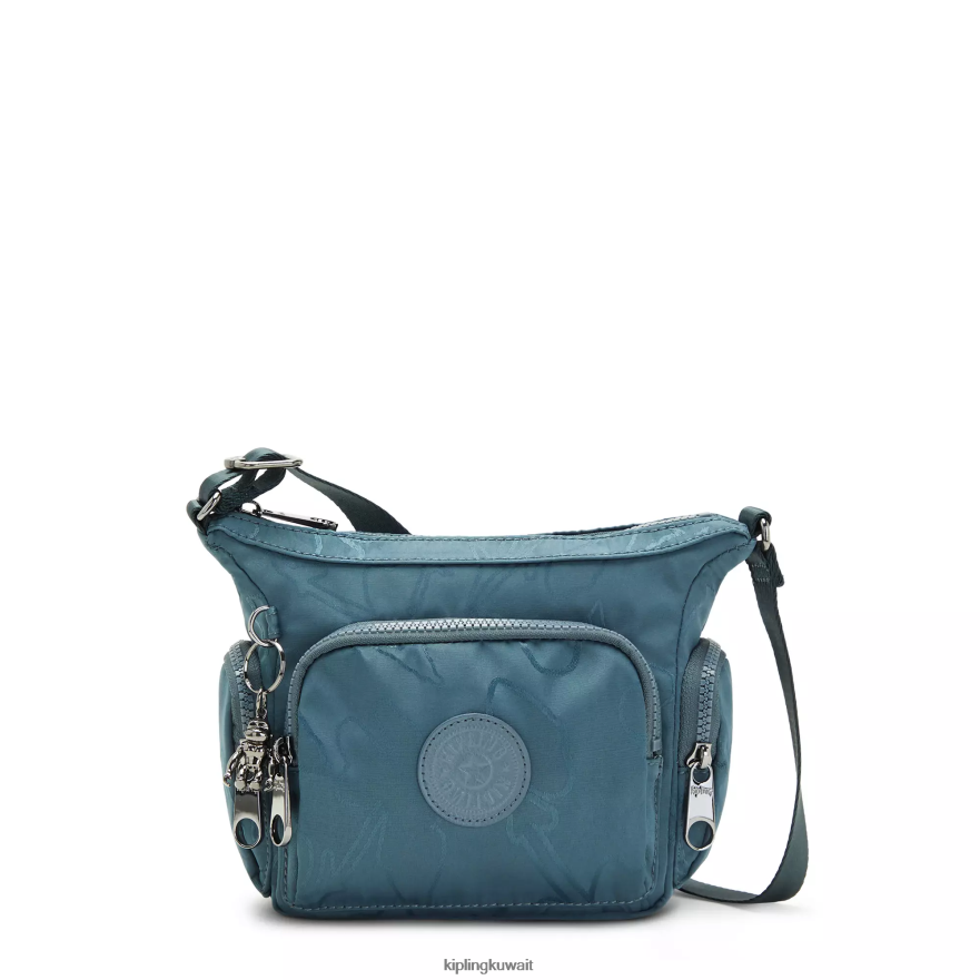 Kipling حقيبة كروس صغيرة مطبوعة نحيف اللون الرمادي الليلي ZR2RH102 حقائب كروسبودي