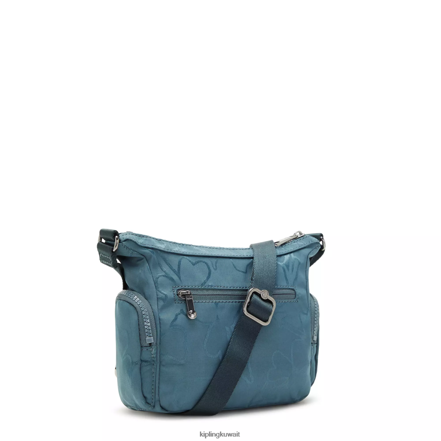 Kipling حقيبة كروس صغيرة مطبوعة نحيف اللون الرمادي الليلي ZR2RH102 حقائب كروسبودي