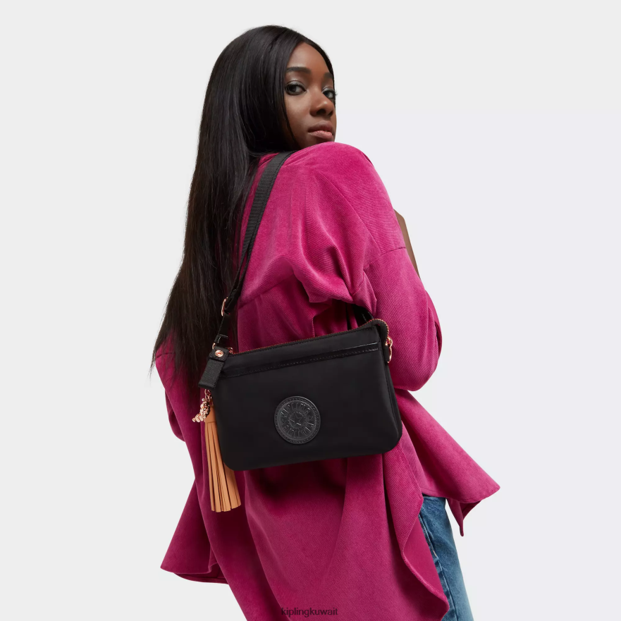 Kipling حقيبة كروس ريرى نحيف وردة سوداء ZR2RH103 حقائب كروسبودي