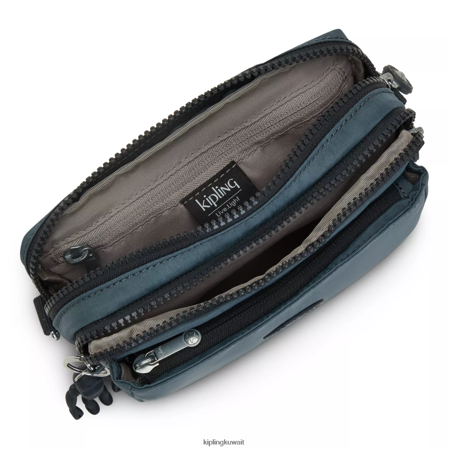 Kipling حقيبة كروس أبانو متعددة قابلة للتحويل نحيف اللون الرمادي الليلي ZR2RH116 حقائب كروسبودي
