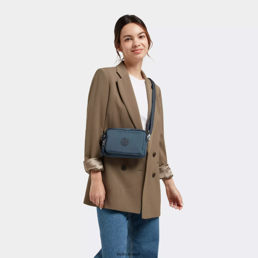 Kipling حقيبة كروس أبانو متعددة قابلة للتحويل نحيف اللون الرمادي الليلي ZR2RH116 حقائب كروسبودي