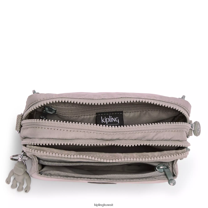 Kipling حقيبة كروس أبانو متعددة قابلة للتحويل نحيف رمادي جريس ZR2RH117 حقائب كروسبودي