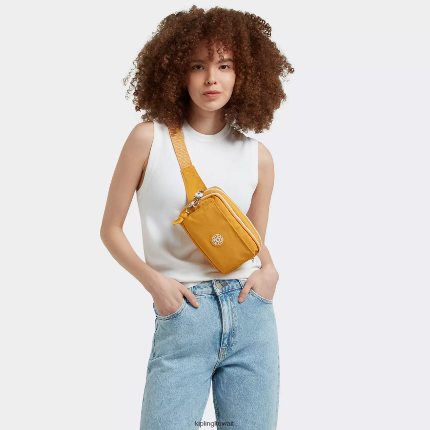 Kipling حقيبة كروس أبانو متعددة قابلة للتحويل نحيف أصفر سريع ZR2RH118 حقائب كروسبودي