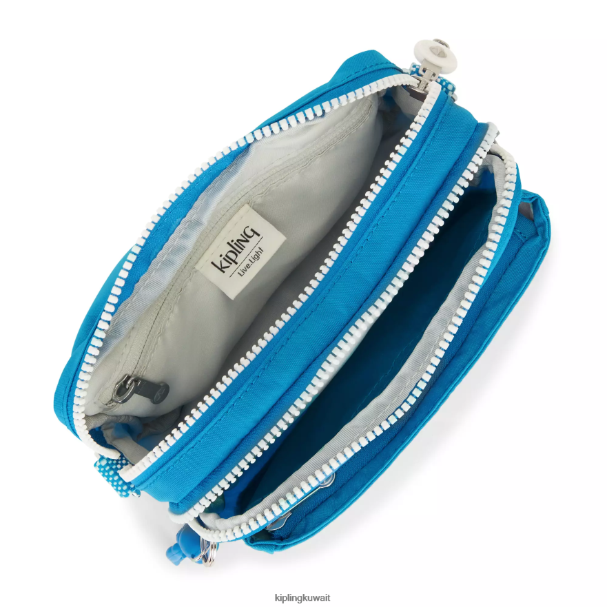 Kipling حقيبة كروس أبانو متعددة قابلة للتحويل نحيف حريصة الأزرق ZR2RH121 حقائب كروسبودي
