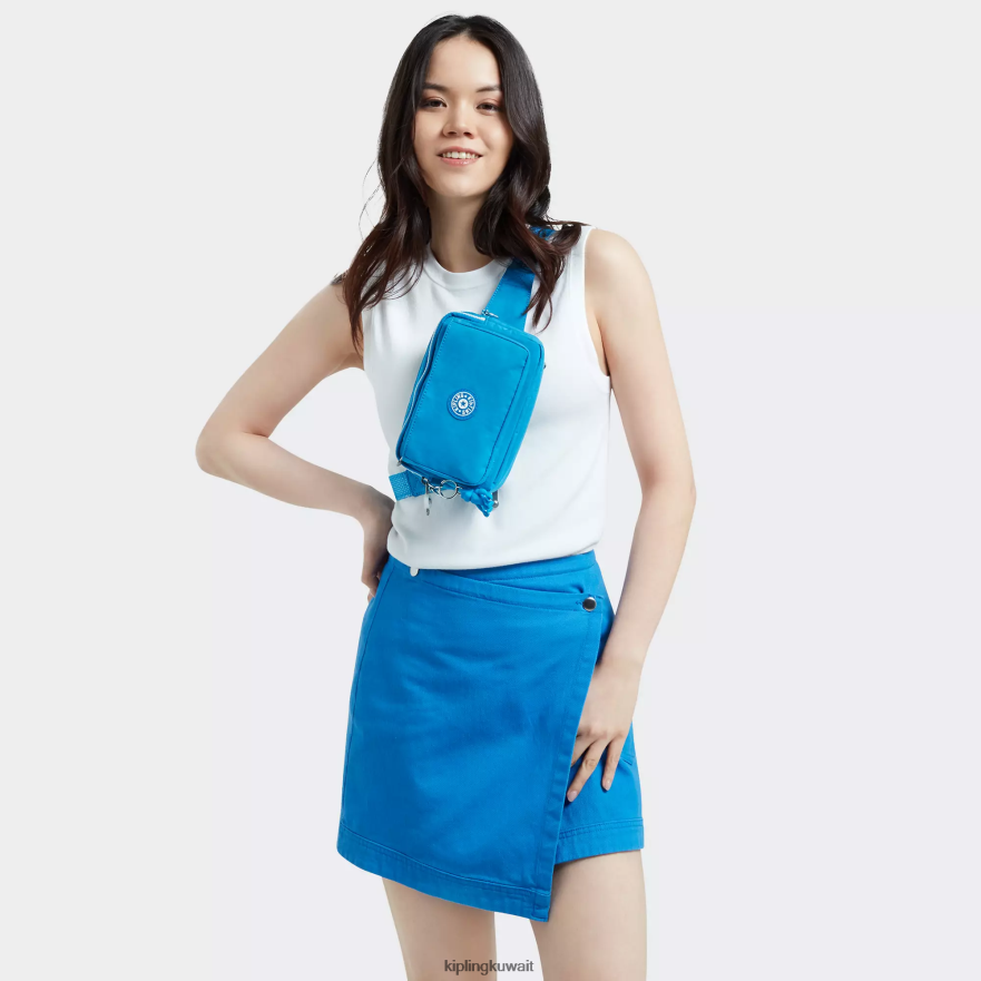 Kipling حقيبة كروس أبانو متعددة قابلة للتحويل نحيف حريصة الأزرق ZR2RH121 حقائب كروسبودي