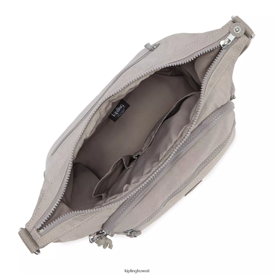 Kipling حقيبة كروس غابي نحيف رمادي جريس ZR2RH129 حقائب كروسبودي