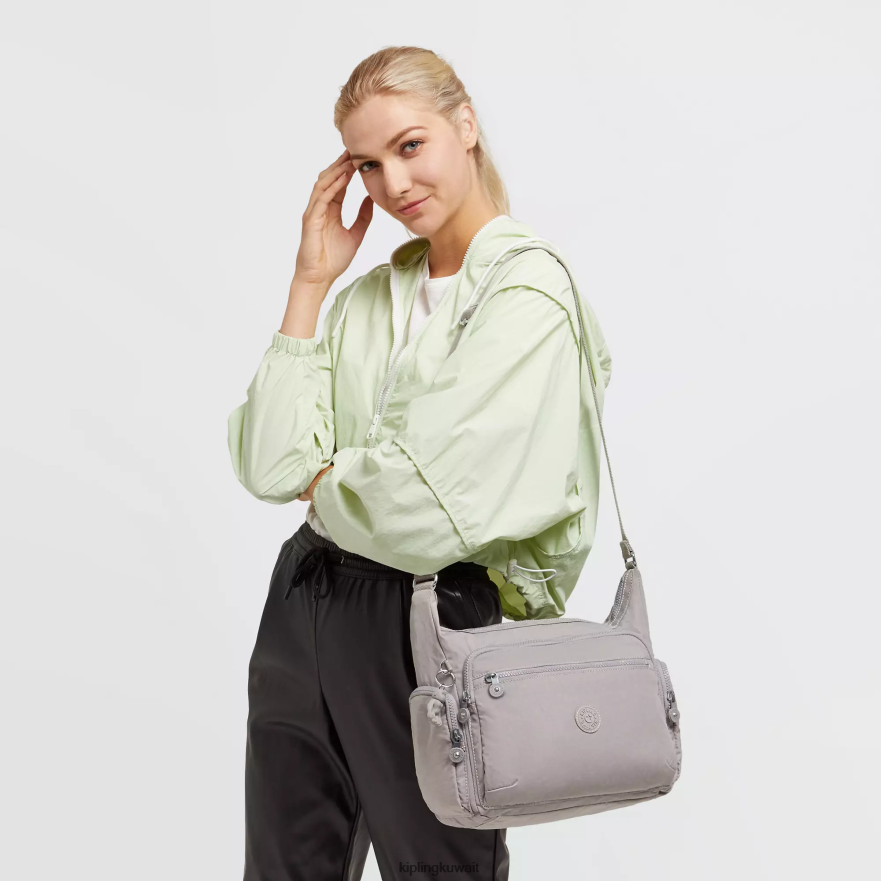 Kipling حقيبة كروس غابي نحيف رمادي جريس ZR2RH129 حقائب كروسبودي