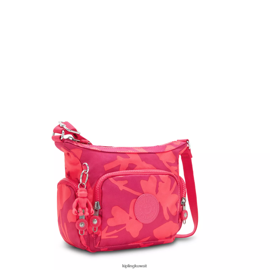 Kipling حقيبة كروس صغيرة مطبوعة نحيف زهرة المرجان ZR2RH138 حقائب كروسبودي