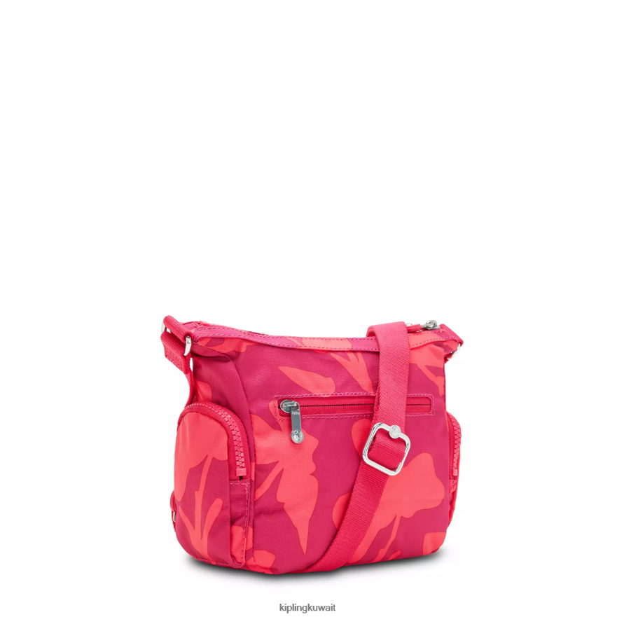 Kipling حقيبة كروس صغيرة مطبوعة نحيف زهرة المرجان ZR2RH138 حقائب كروسبودي