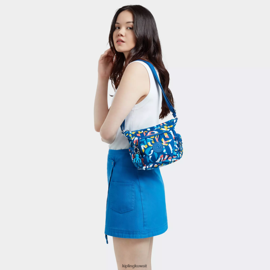 Kipling حقيبة كروس صغيرة مطبوعة نحيف نيون ZR2RH139 حقائب كروسبودي