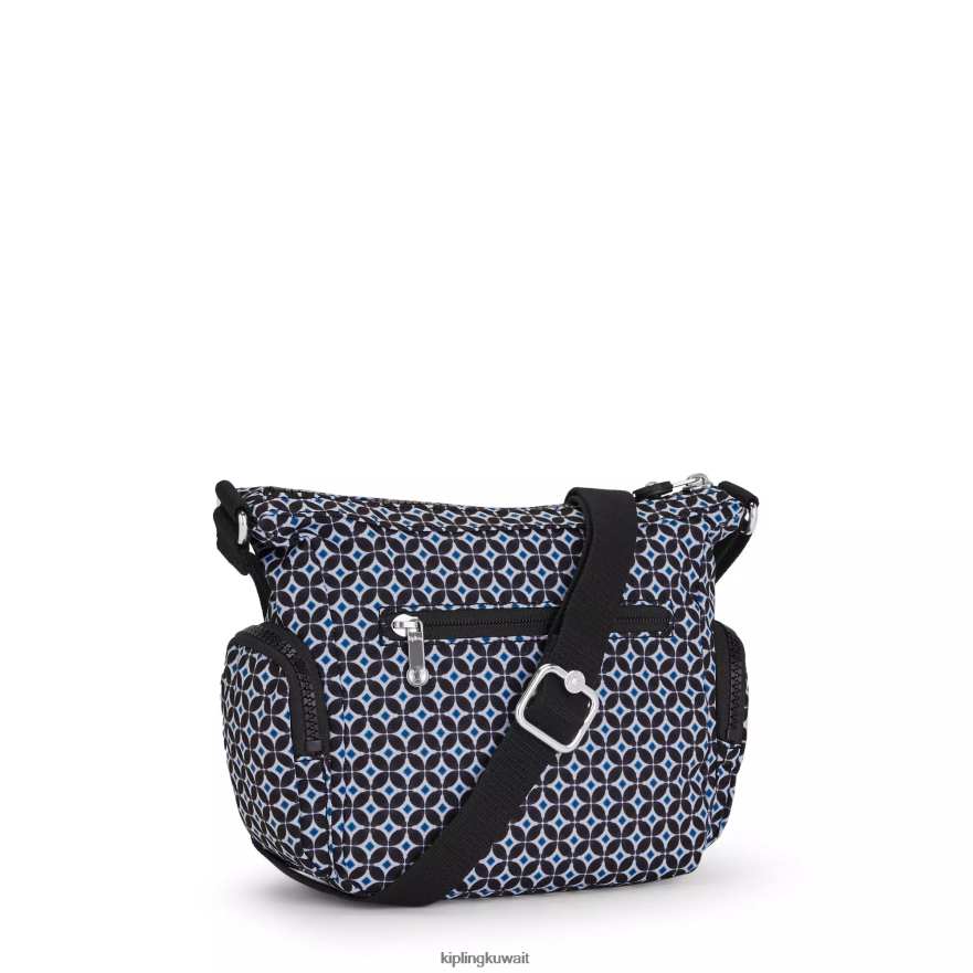 Kipling حقيبة كروس صغيرة مطبوعة نحيف بلاط مسود ZR2RH140 حقائب كروسبودي