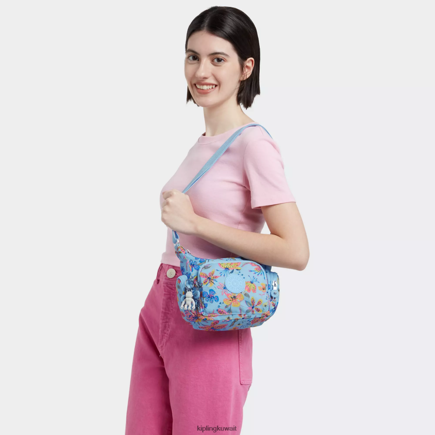 Kipling حقيبة كروس صغيرة مطبوعة نحيف الزهور البرية ZR2RH141 حقائب كروسبودي