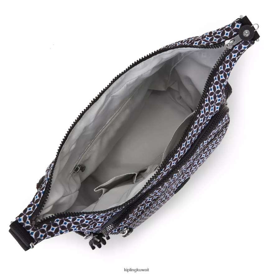 Kipling حقيبة كروس بطبعات غابي نحيف بلاط مسود ZR2RH142 حقائب كروسبودي