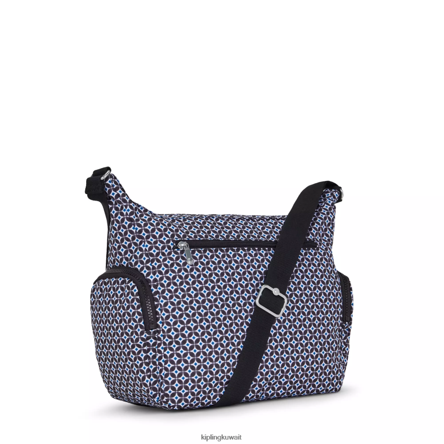 Kipling حقيبة كروس بطبعات غابي نحيف بلاط مسود ZR2RH142 حقائب كروسبودي