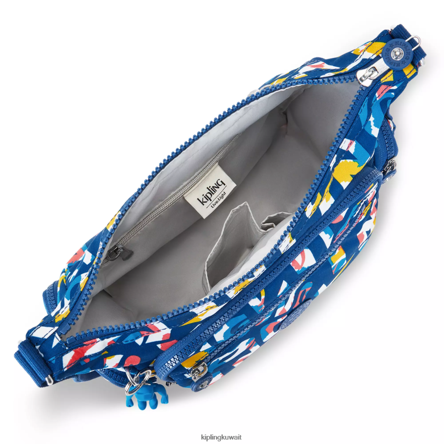 Kipling حقيبة كروس صغيرة مطبوعة نحيف نيون ZR2RH146 حقائب كروسبودي