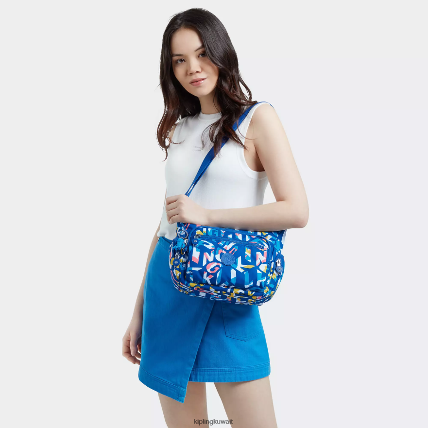 Kipling حقيبة كروس صغيرة مطبوعة نحيف نيون ZR2RH146 حقائب كروسبودي