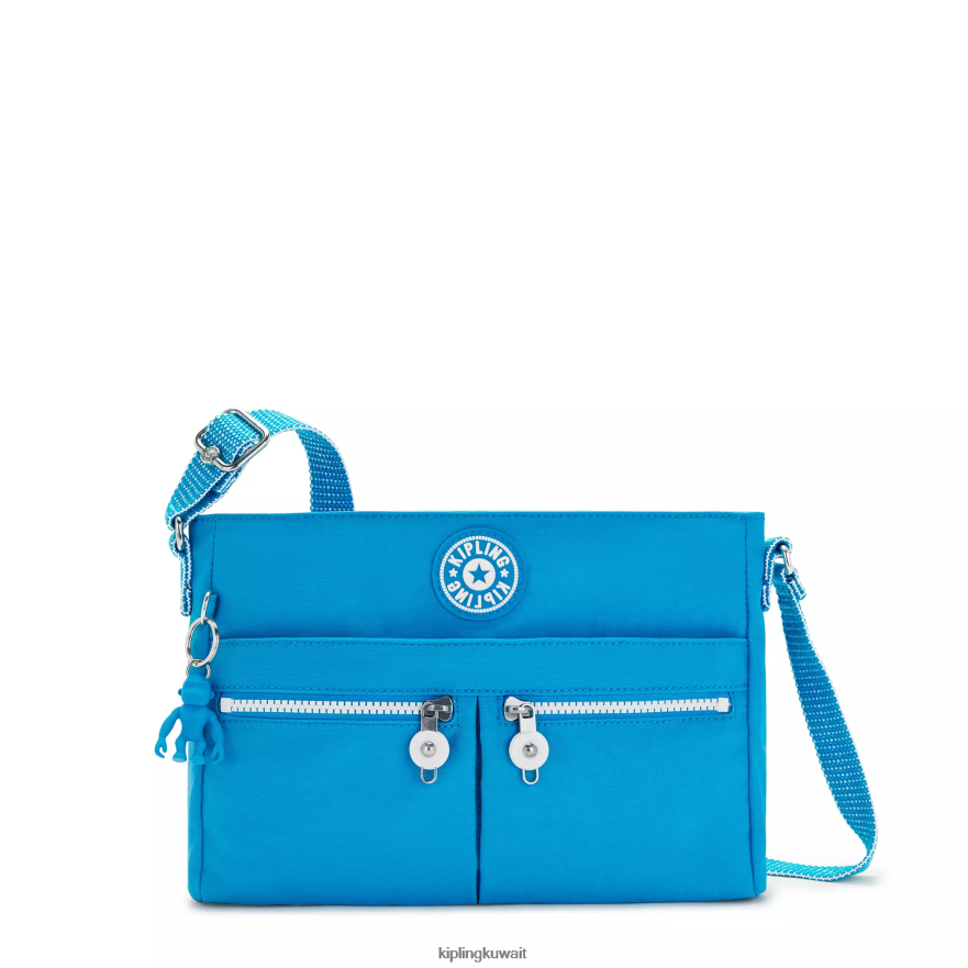 Kipling حقيبة كروس انجي الجديدة نحيف حريصة الأزرق ZR2RH170 حقائب كروسبودي